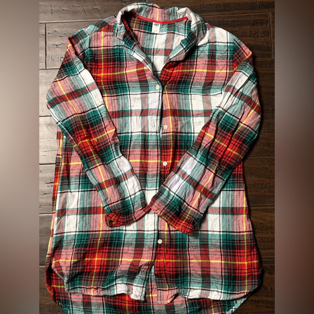 Old Navy Multicolor Plaid Shirt